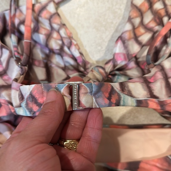 Mara Hoffman Kia Shells Tie Front One Piece Swimsuit L Bathing Suit - Picture 8 of 8